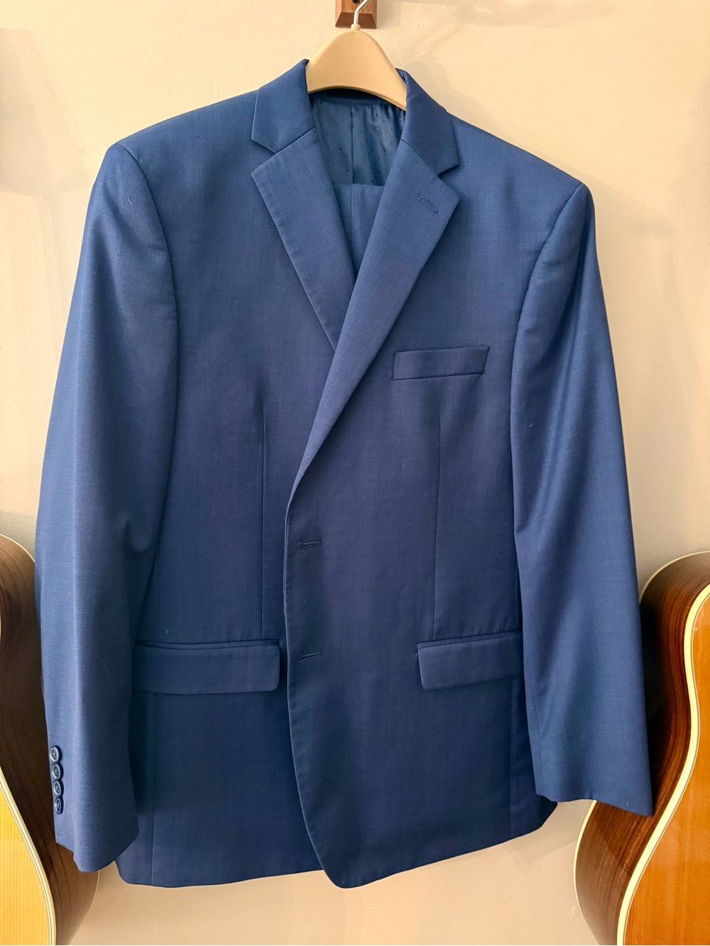 Collection by Michael Strahan Blue Men’s Suit. Jacket 44R. Pants 36x30.